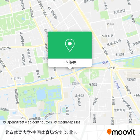 北京体育大学-中国体育场馆协会地图