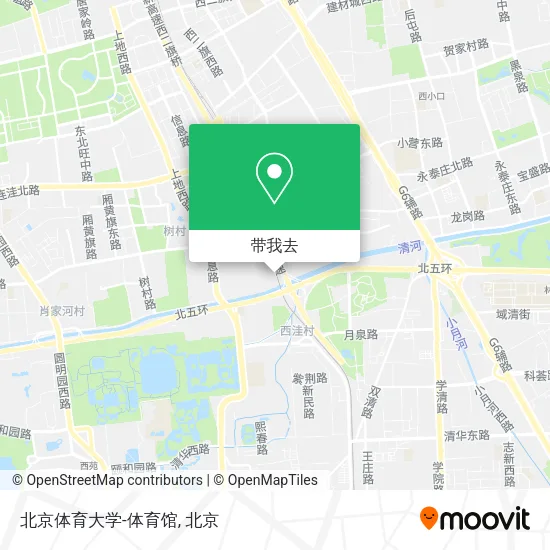 北京体育大学-体育馆地图