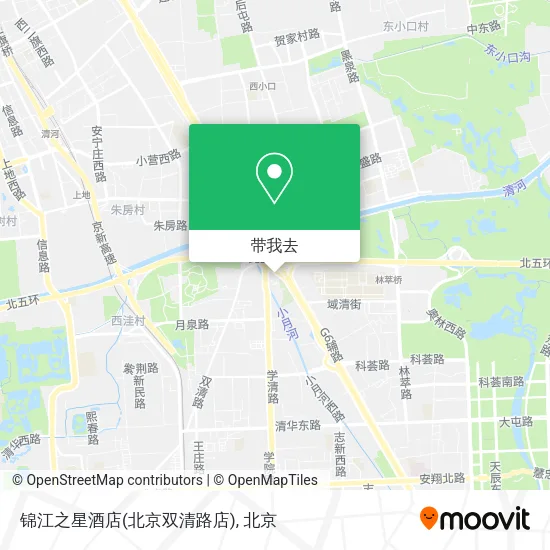 锦江之星酒店(北京双清路店)地图