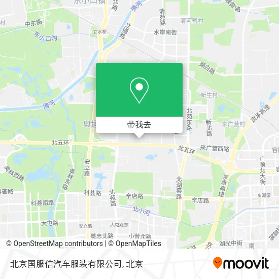 北京国服信汽车服装有限公司地图