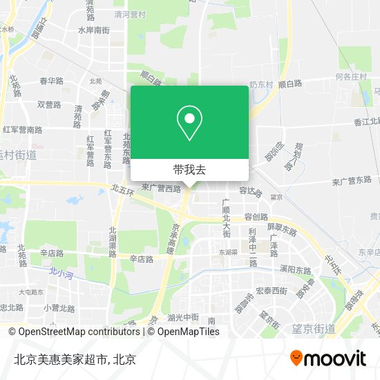 北京美惠美家超市地图