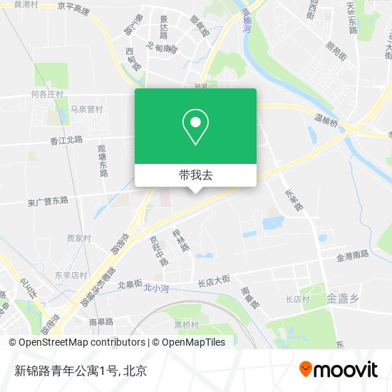 新锦路青年公寓1号地图