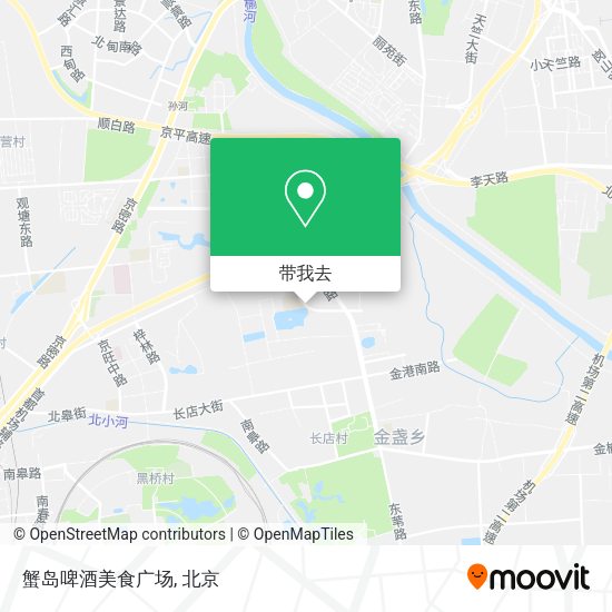 蟹岛啤酒美食广场地图