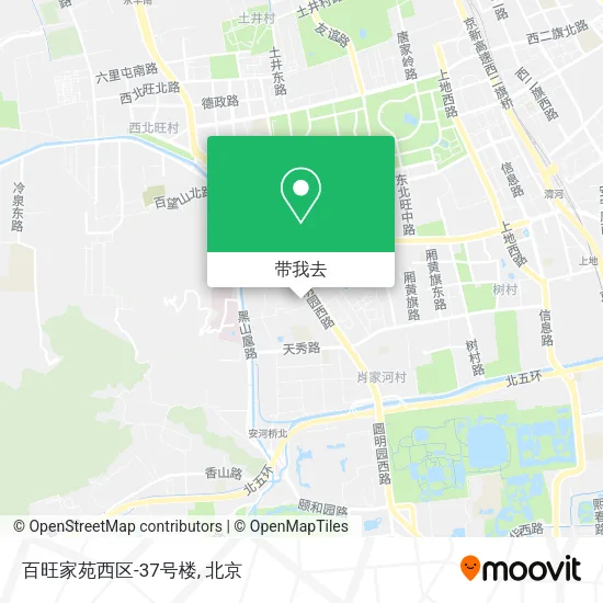 百旺家苑西区-37号楼地图