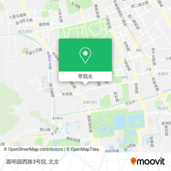 圆明园西路3号院地图