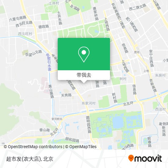 超市发(农大店)地图