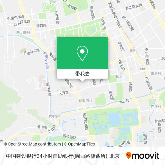 中国建设银行24小时自助银行(圆西路储蓄所)地图