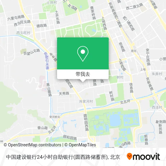 中国建设银行24小时自助银行(圆西路储蓄所)地图
