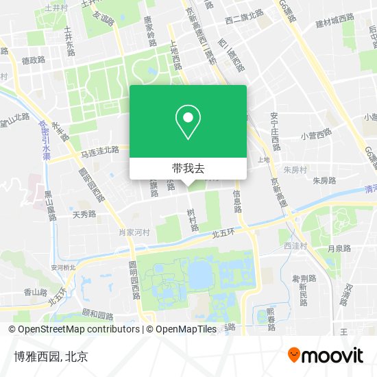 博雅西园地图