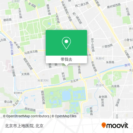 北京市上地医院地图