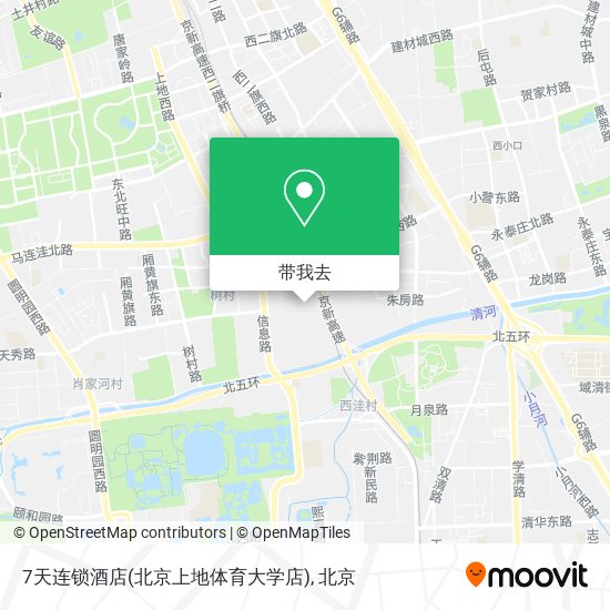 7天连锁酒店(北京上地体育大学店)地图