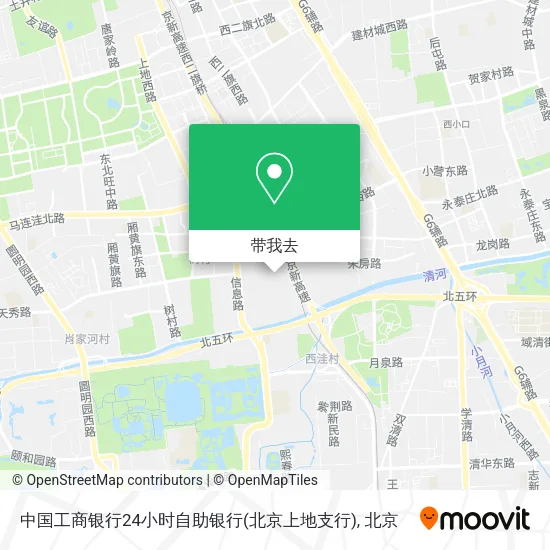中国工商银行24小时自助银行(北京上地支行)地图