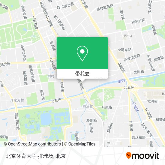 北京体育大学-排球场地图