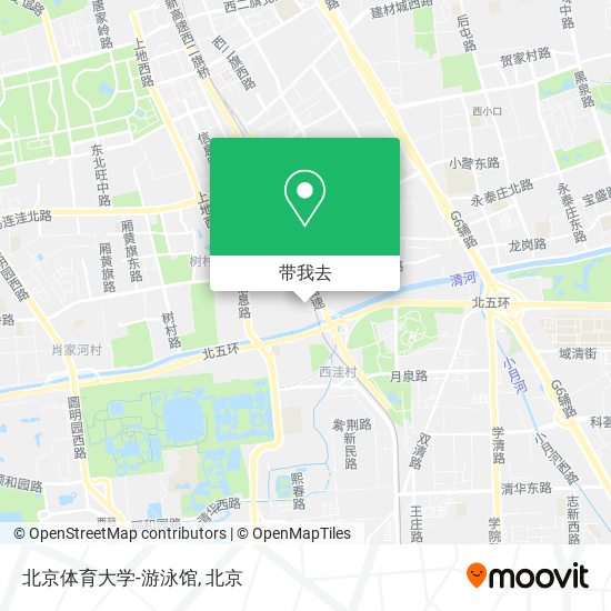 北京体育大学-游泳馆地图