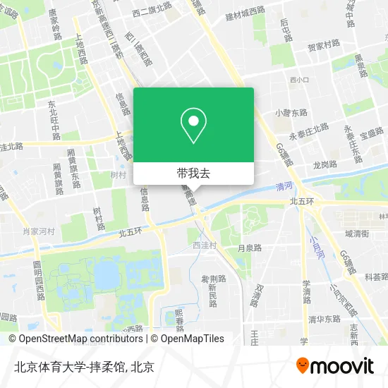 北京体育大学-摔柔馆地图