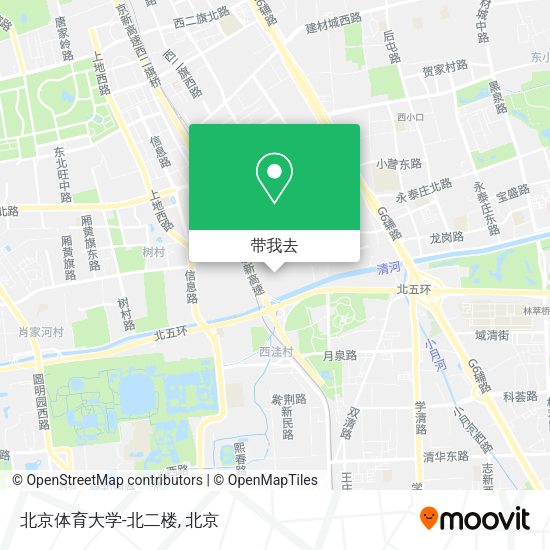 北京体育大学-北二楼地图
