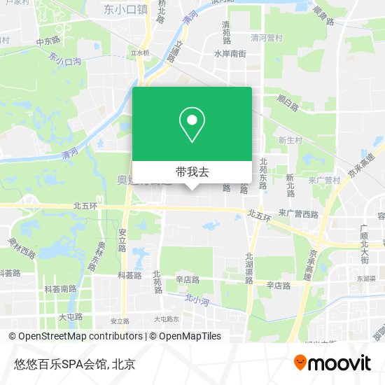 悠悠百乐SPA会馆地图