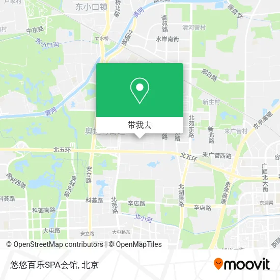 悠悠百乐SPA会馆地图