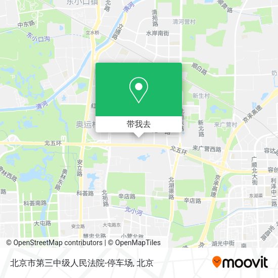 北京市第三中级人民法院-停车场地图