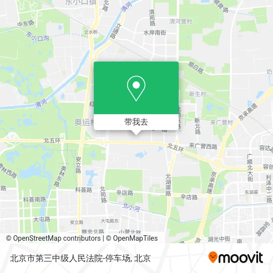 北京市第三中级人民法院-停车场地图