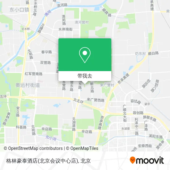 格林豪泰酒店(北京会议中心店)地图