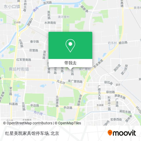 红星美凯家具馆停车场地图