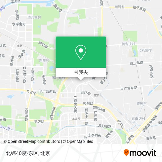 北纬40度-东区地图