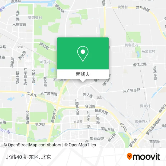 北纬40度-东区地图