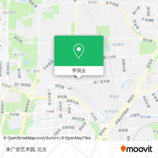 来广营艺术园地图