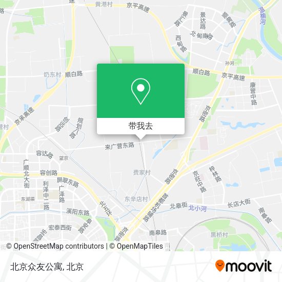 北京众友公寓地图