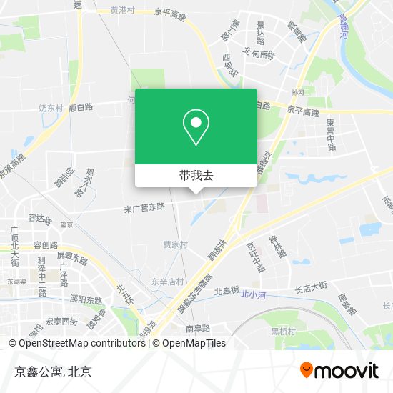 京鑫公寓地图