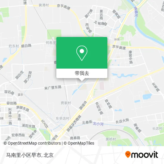 马南里小区早市地图