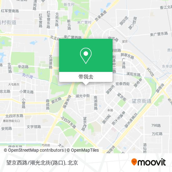 望京西路/湖光北街(路口)地图