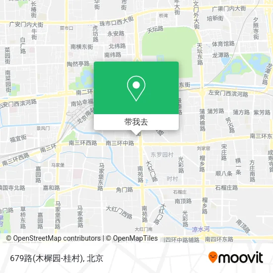 679路(木樨园-桂村)地图