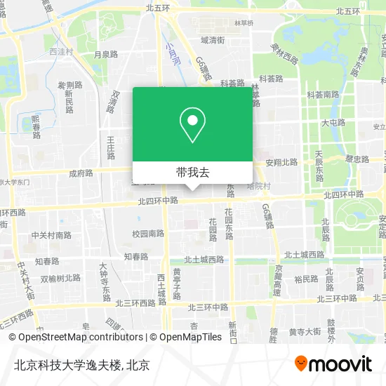 北京科技大学逸夫楼地图