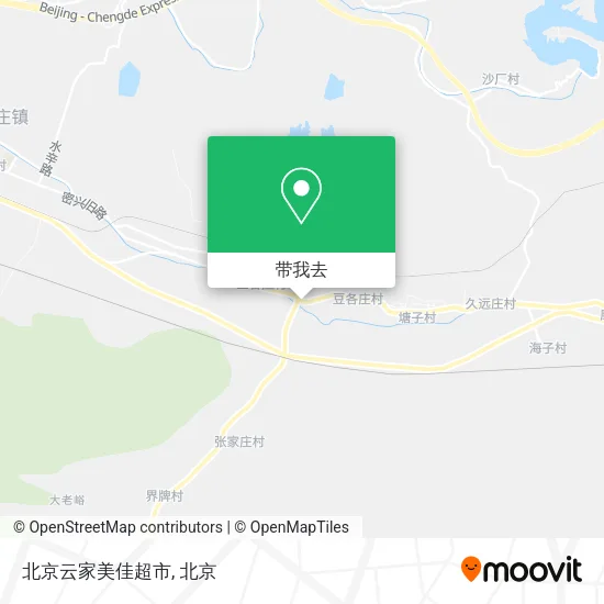 北京云家美佳超市地图