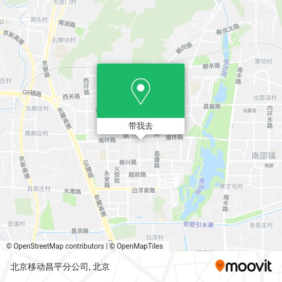 北京移动昌平分公司地图
