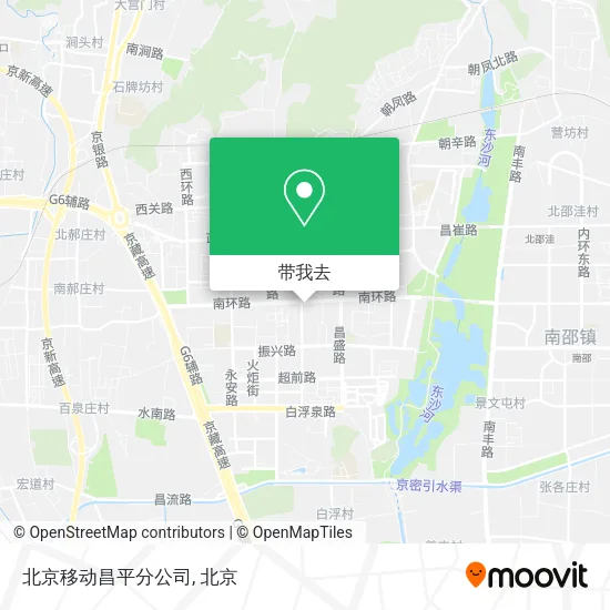 北京移动昌平分公司地图