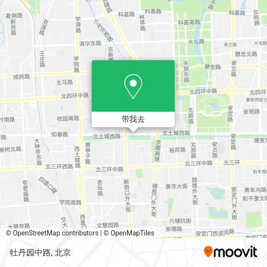 牡丹园中路地图