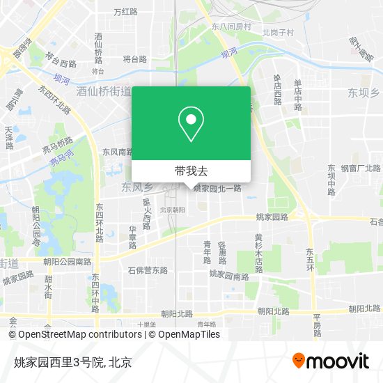姚家园西里3号院地图