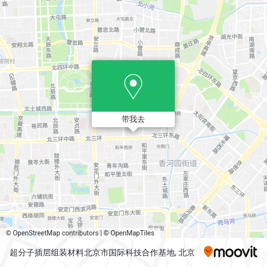超分子插层组装材料北京市国际科技合作基地地图