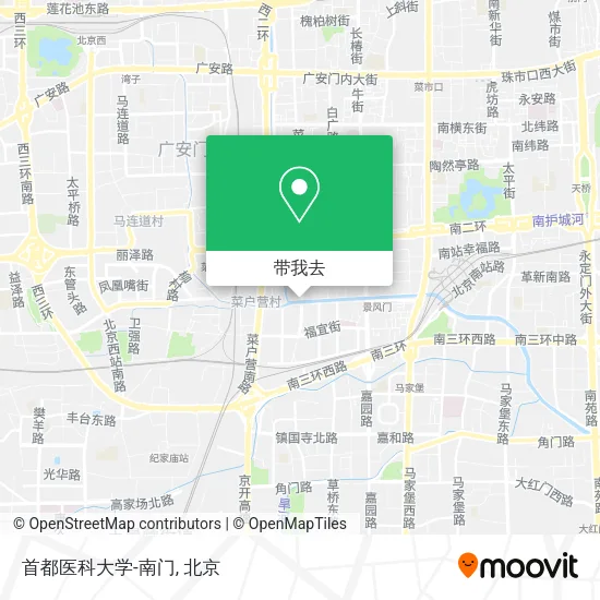 首都医科大学-南门地图