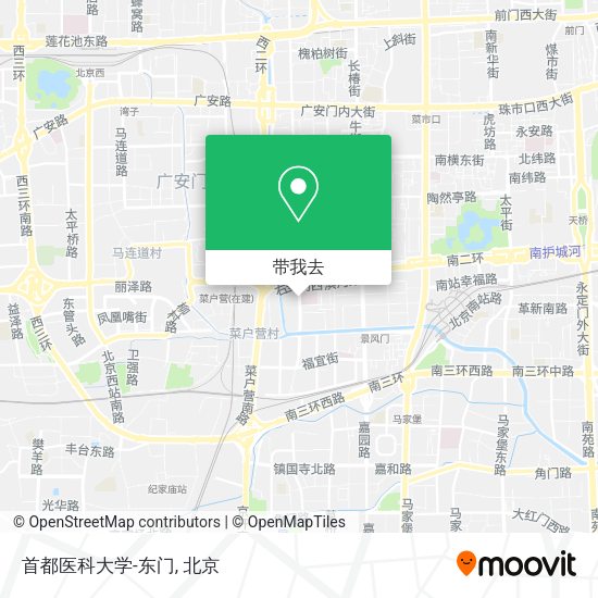 首都医科大学-东门地图