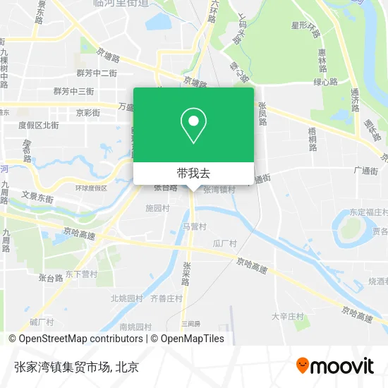 张家湾镇集贸市场地图