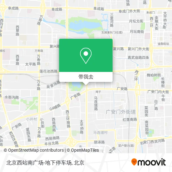 北京西站南广场-地下停车场地图