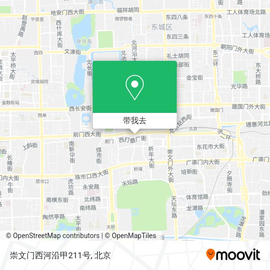 崇文门西河沿甲211号地图