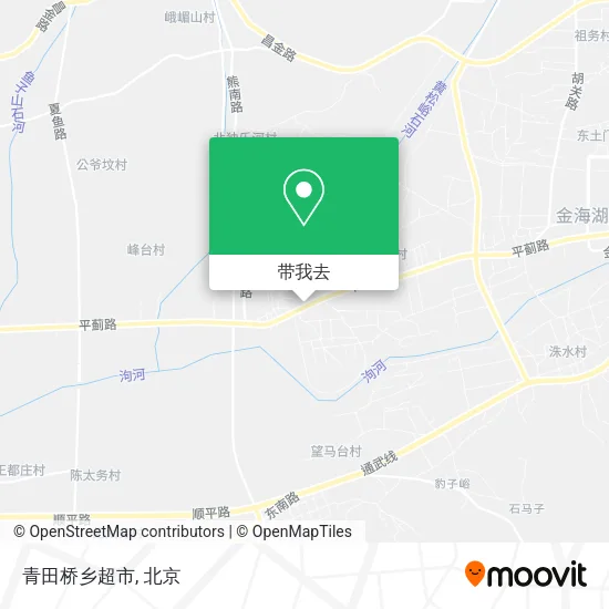 青田桥乡超市地图