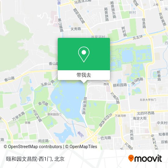 颐和园文昌院-西1门地图