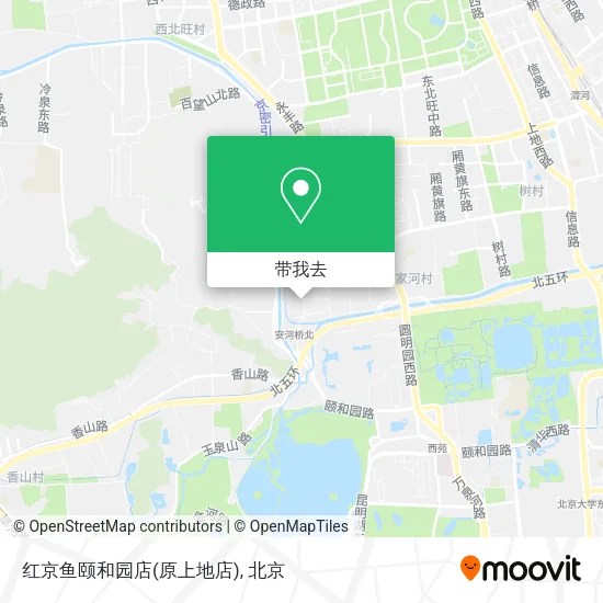 红京鱼颐和园店(原上地店)地图