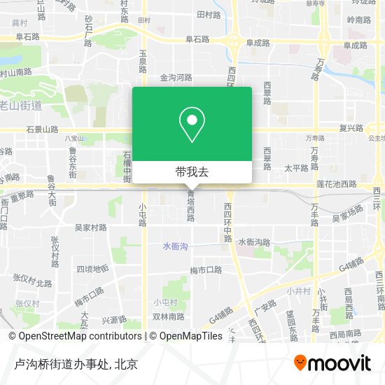 卢沟桥街道办事处地图